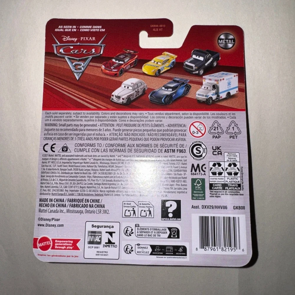 Disney Pixar Cars Noah Gocek Clutch Aid 121 Next Gen Die-Cast Metal Mattel DXV29